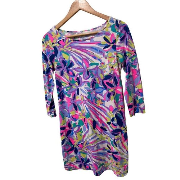 Lilly Pulitzer Marlowe Havin A Blast Floral Shiftt Dress Multicolor Size XS - Picture 4 of 13